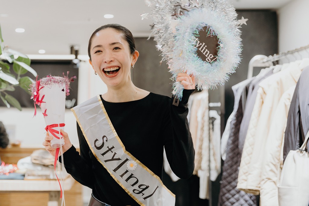 ールプレイング大会で入賞した土屋さんの接客